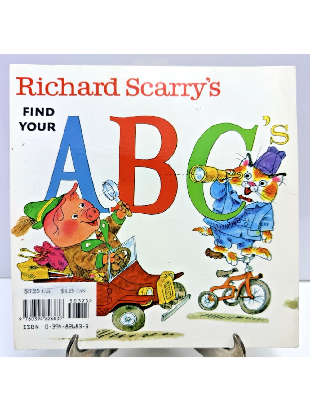 Vtg Richard Scarry's Find your ABC's Childrens Book Kids 1986 80s